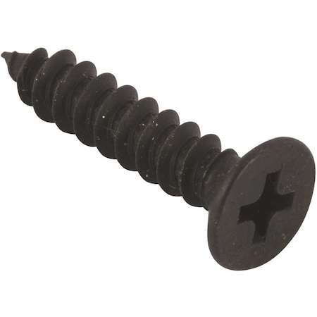 Lindstrom #8 x 3/8 in. Phillips Flat Head Undercut Sheet Metal Screws Black Oxide, 100PK SMPFI0-800377UC-100HD